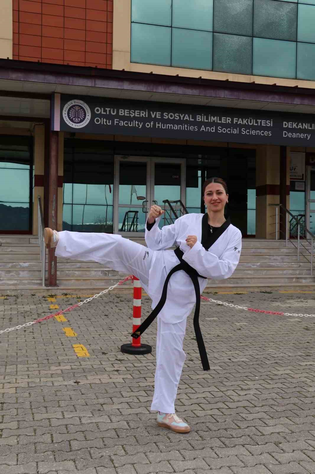 Üniversite öğrencisinin taekwondo başarısı
