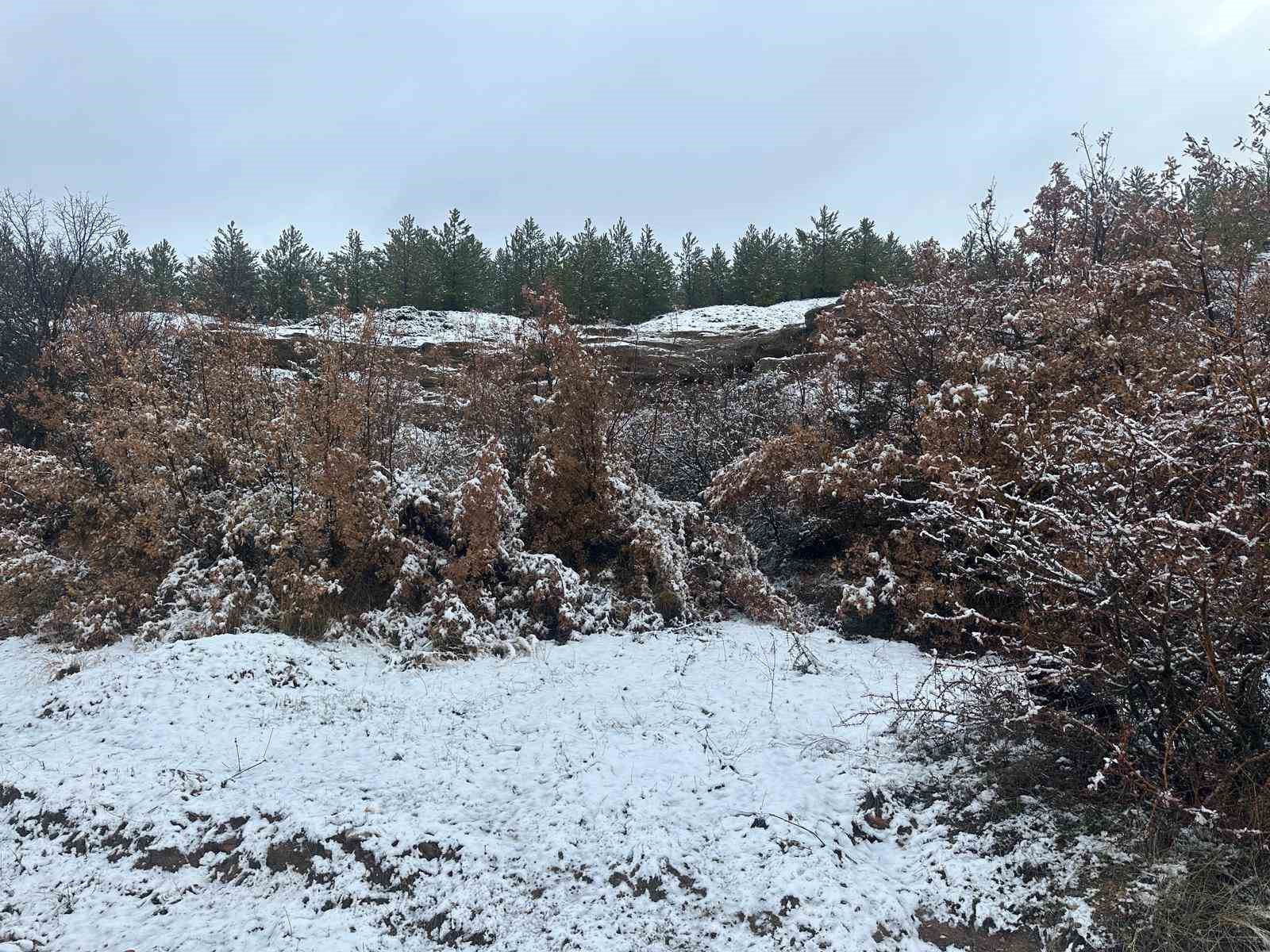 Uşak’ın yüksek kesimleri beyaza büründü
