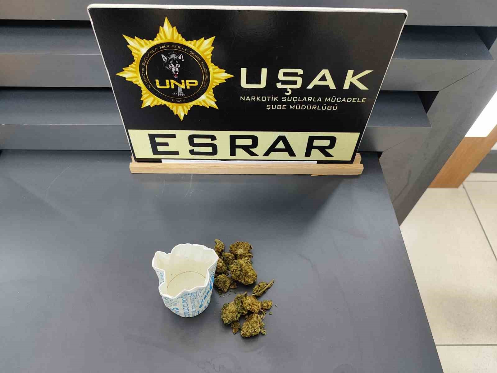 Uşak’ta çok sayıda uyuşturucu madde ele geçirildi
