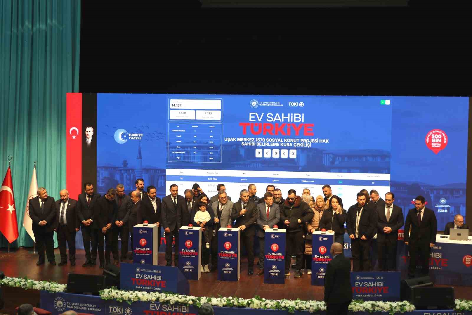 Uşak’ta ’Yüzyılın Konut Projesi’nin kuraları çekildi
Uşak’ta ’Yüzyılın Konut Projesi’nin kuraları çekildi