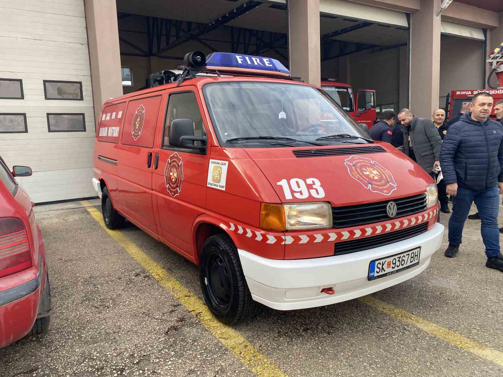 Üsküp’ten itfaiye gönüllü timleri Mudanya’da
