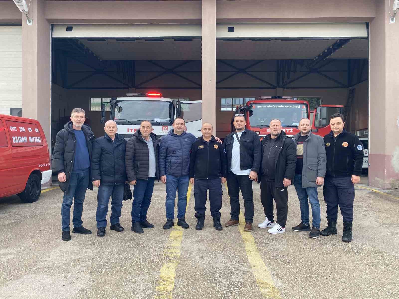 Üsküp’ten itfaiye gönüllü timleri Mudanya’da
