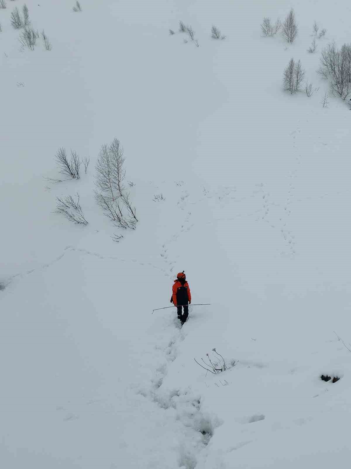 Uzman ekipten çığ bölgesinde inceleme: 95 gündür kayıp çoban için arama şartları oluşmadı
