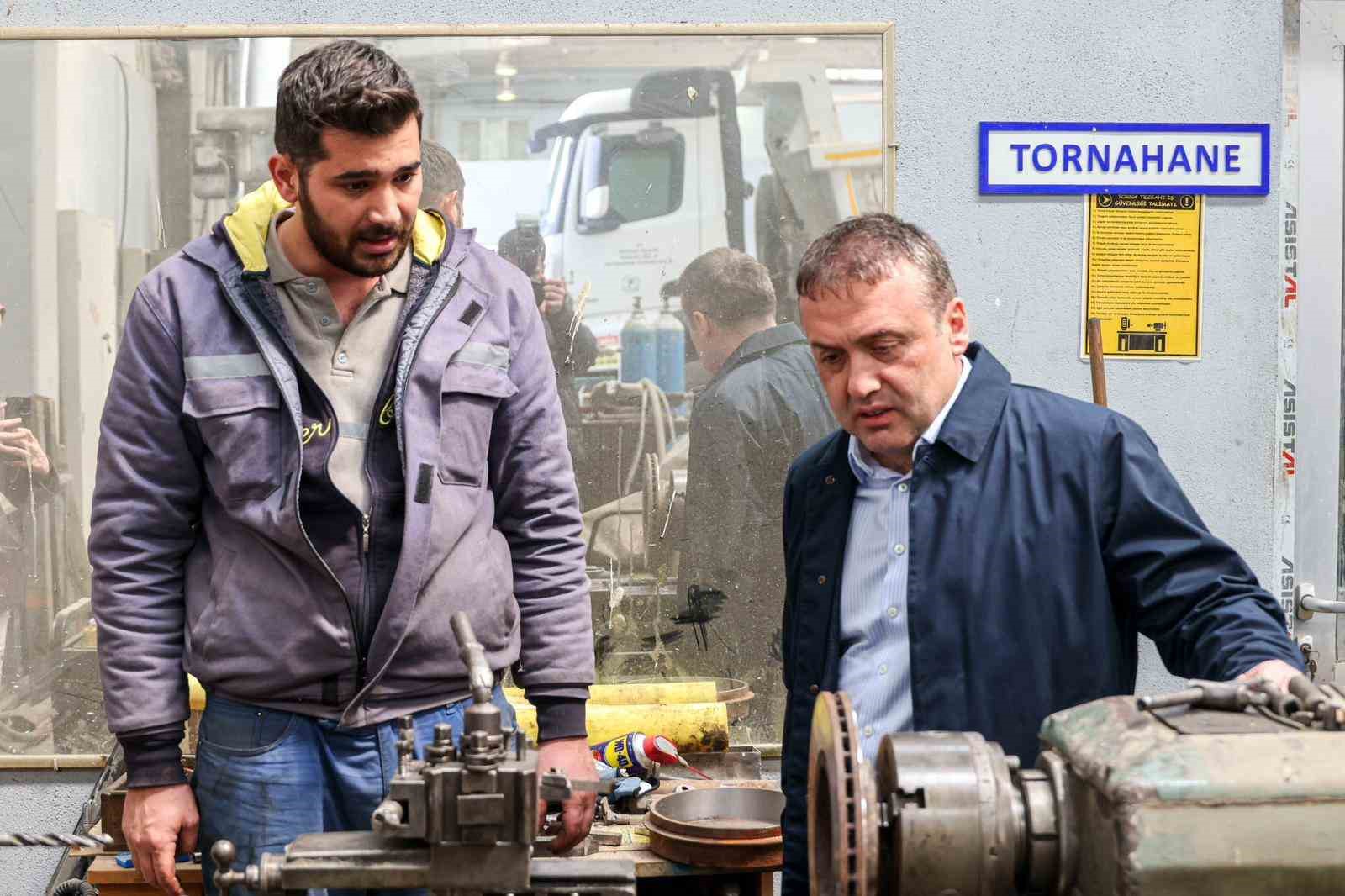 Vali Sözer Gülümbe Şantiyesi’nde incelemelerde bulundu
