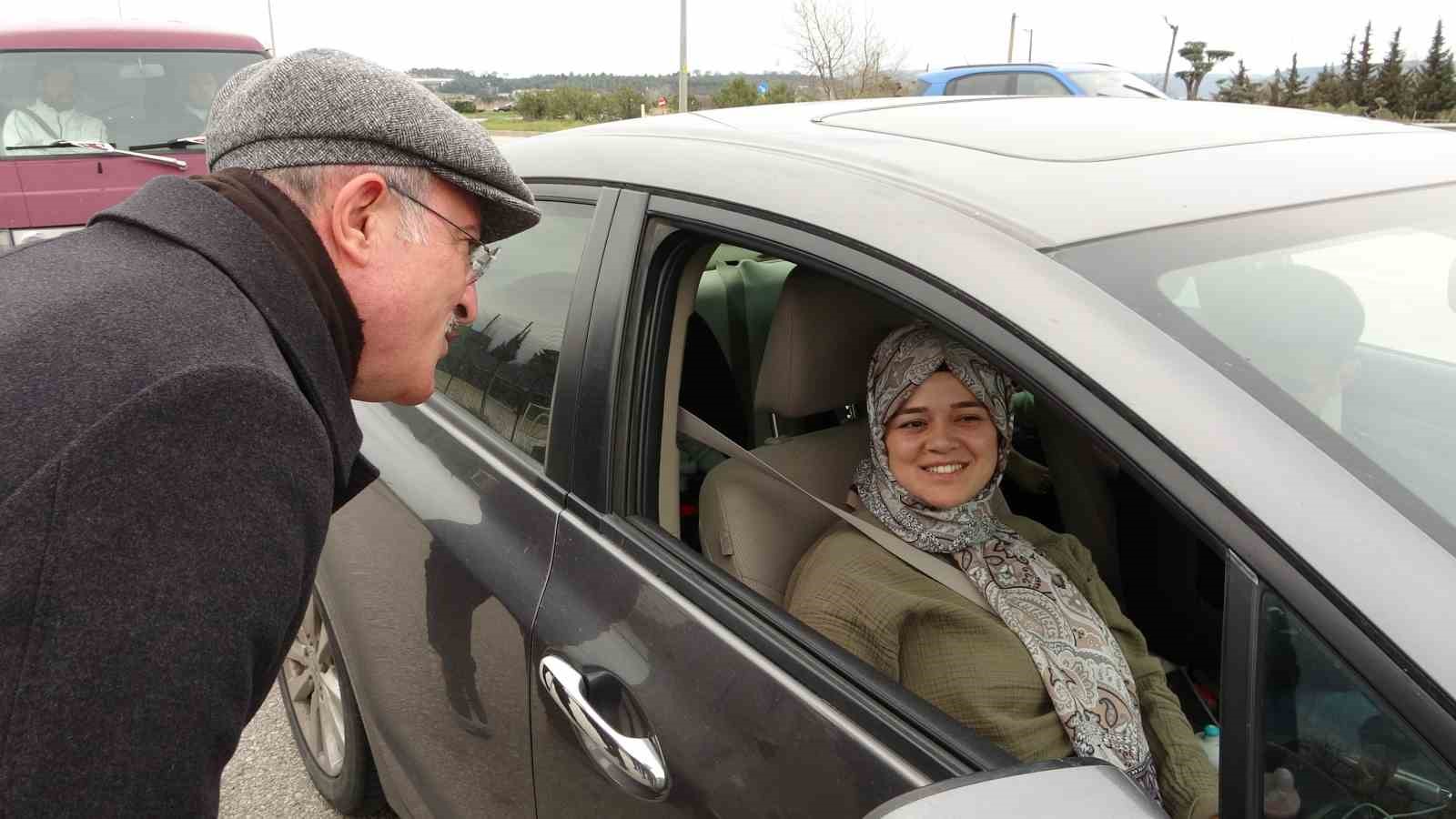 Vali Toraman, trafik denetimlerine katıldı
