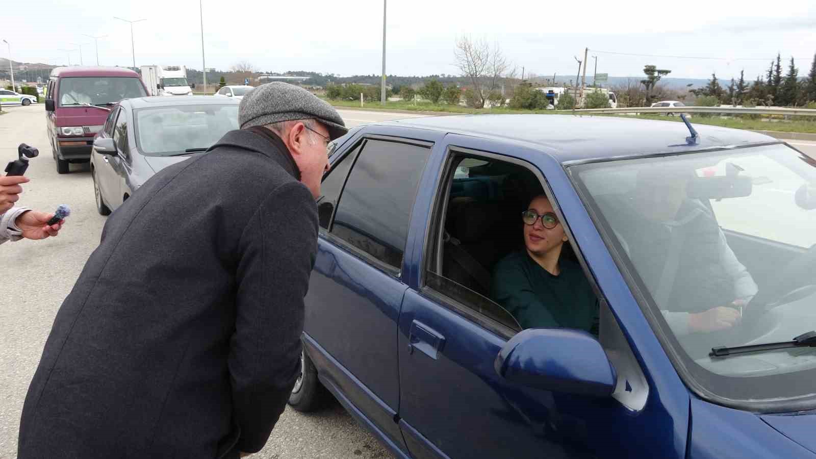 Vali Toraman, trafik denetimlerine katıldı
