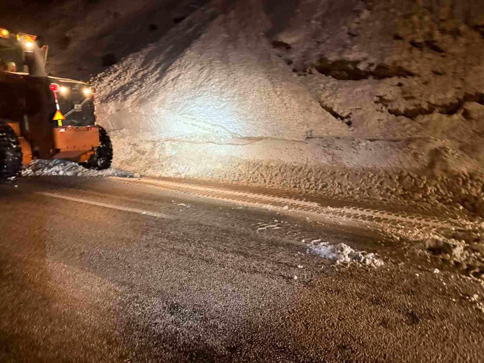 Van-Bitlis karayoluna çığ düştü
