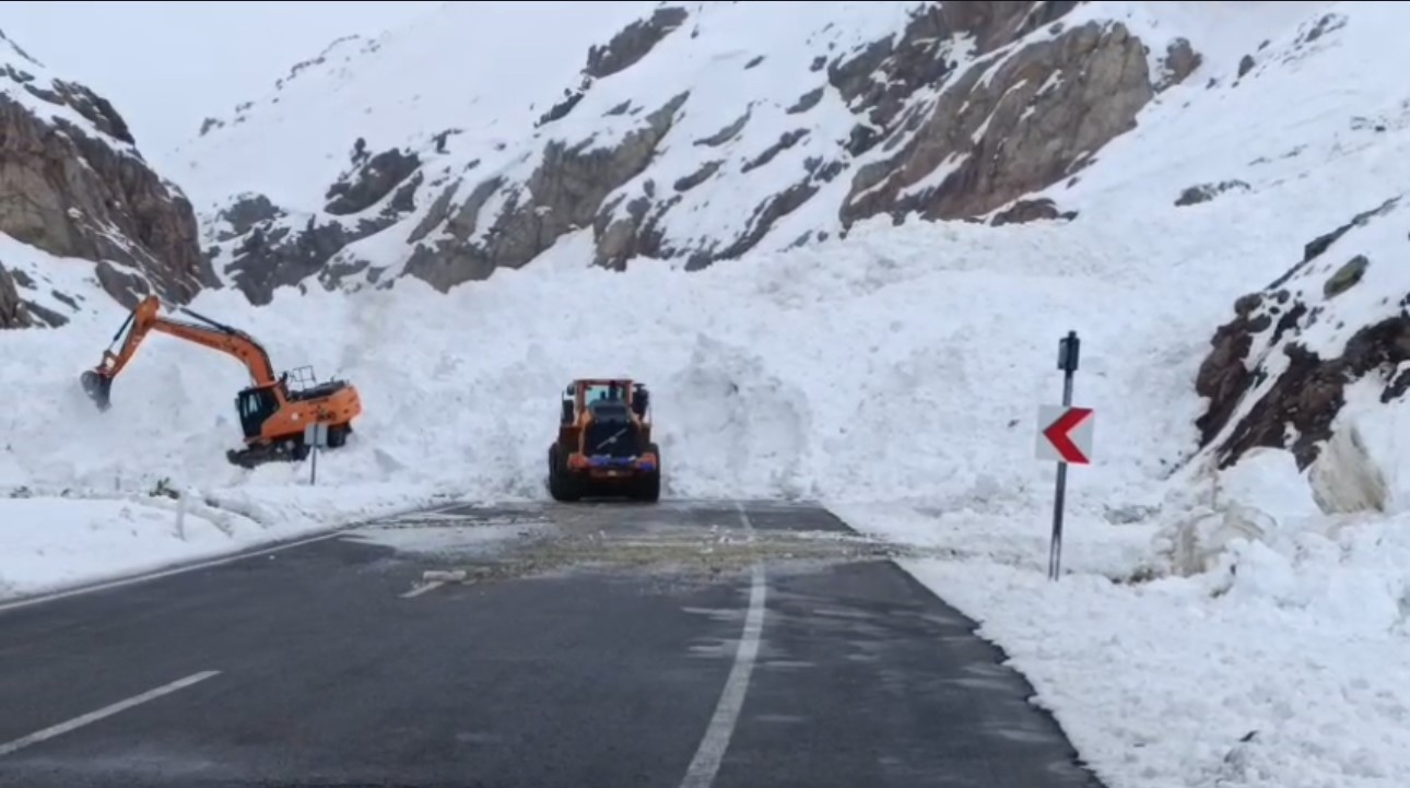 Van-Hakkari karayolunda çığ: Çok sayıda araç mahsur kaldı
