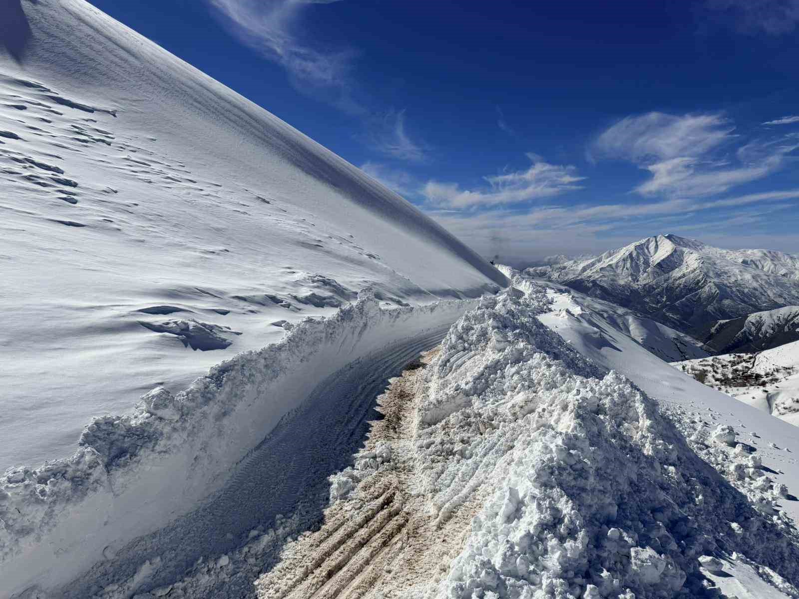 Van’da 3 bin 300 rakımlı mezra yolunda karla mücadele sürüyor
