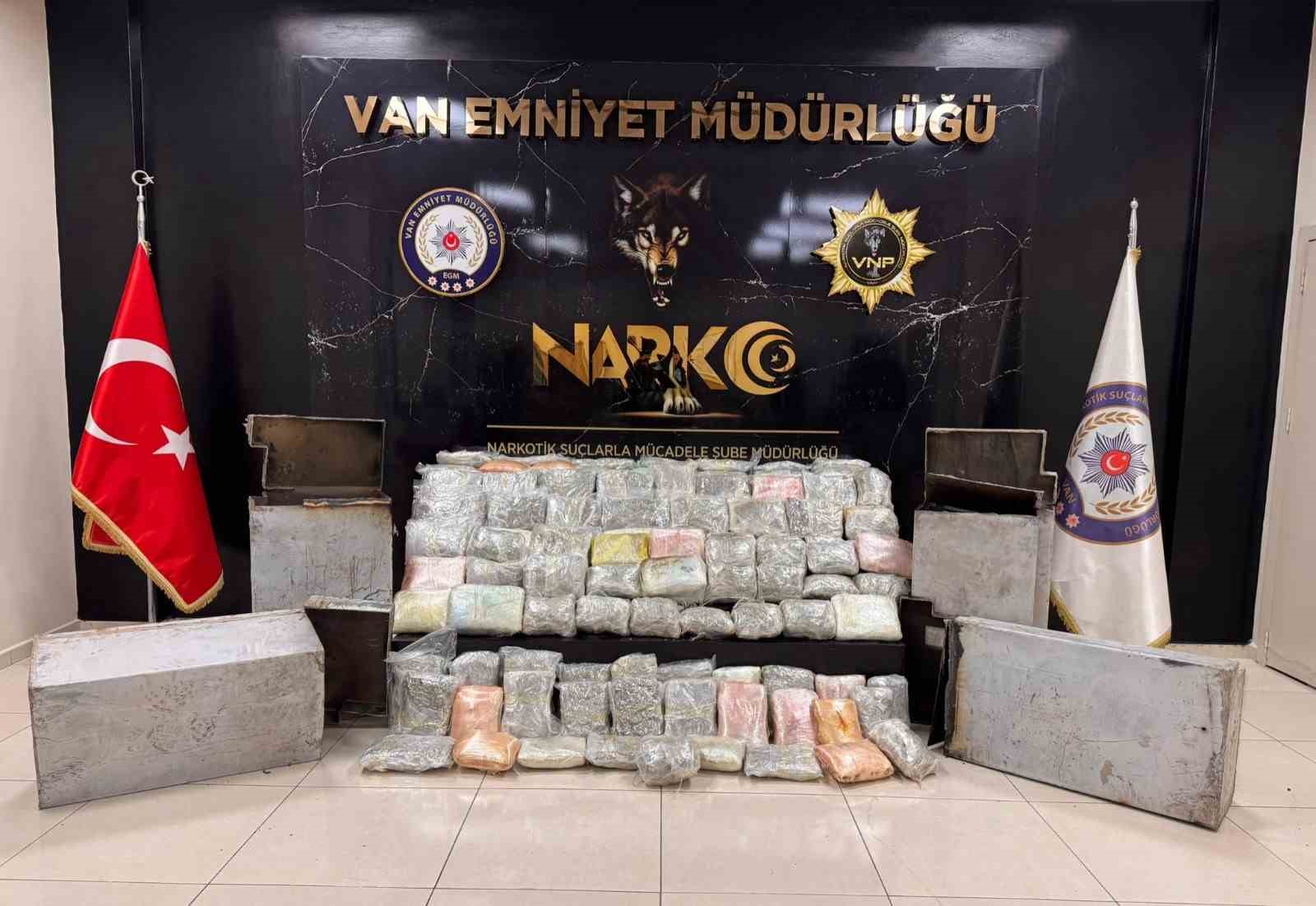 Van’da 68 kilo 500 gram uyuşturucu ele geçirildi
