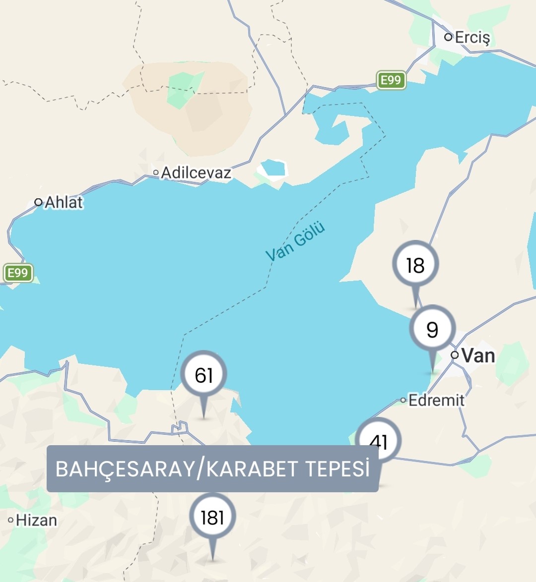 Van’da 78 yerleşim yerinin yolu kapalı
