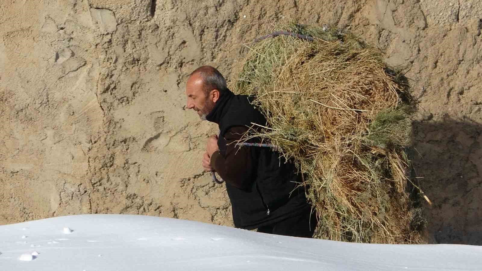 Van’da besicilerin zorlu kış mesaisi
