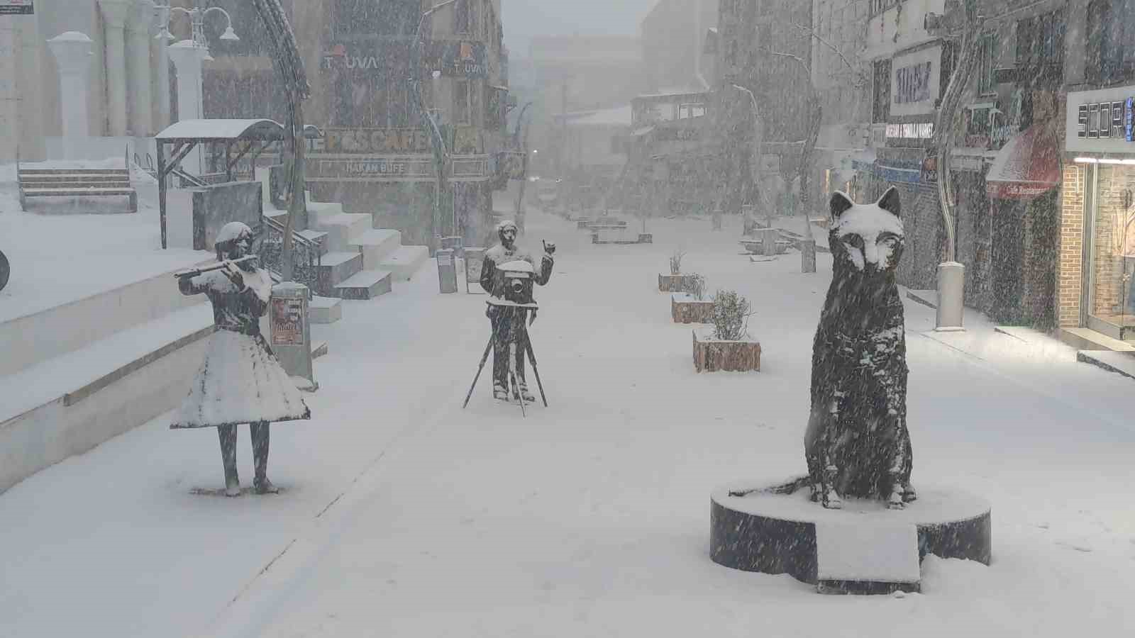 Van’da lapa lapa kar yağdı: 405 yerleşim yerinin yolu kapalı
