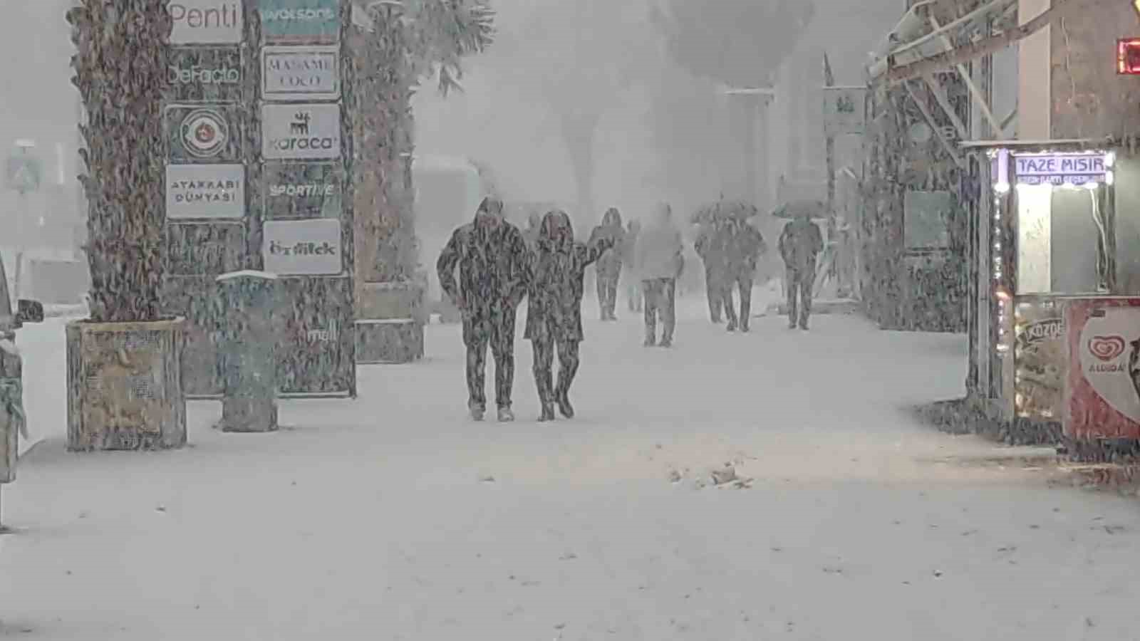 Van’da lapa lapa kar yağdı: 405 yerleşim yerinin yolu kapalı
