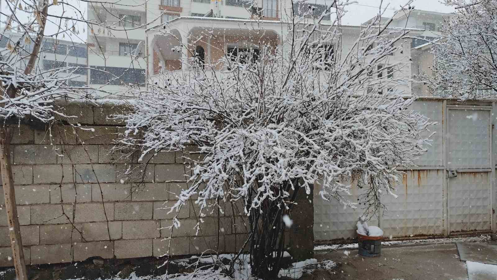 Van’da nisan ayında her yer beyaza büründü

