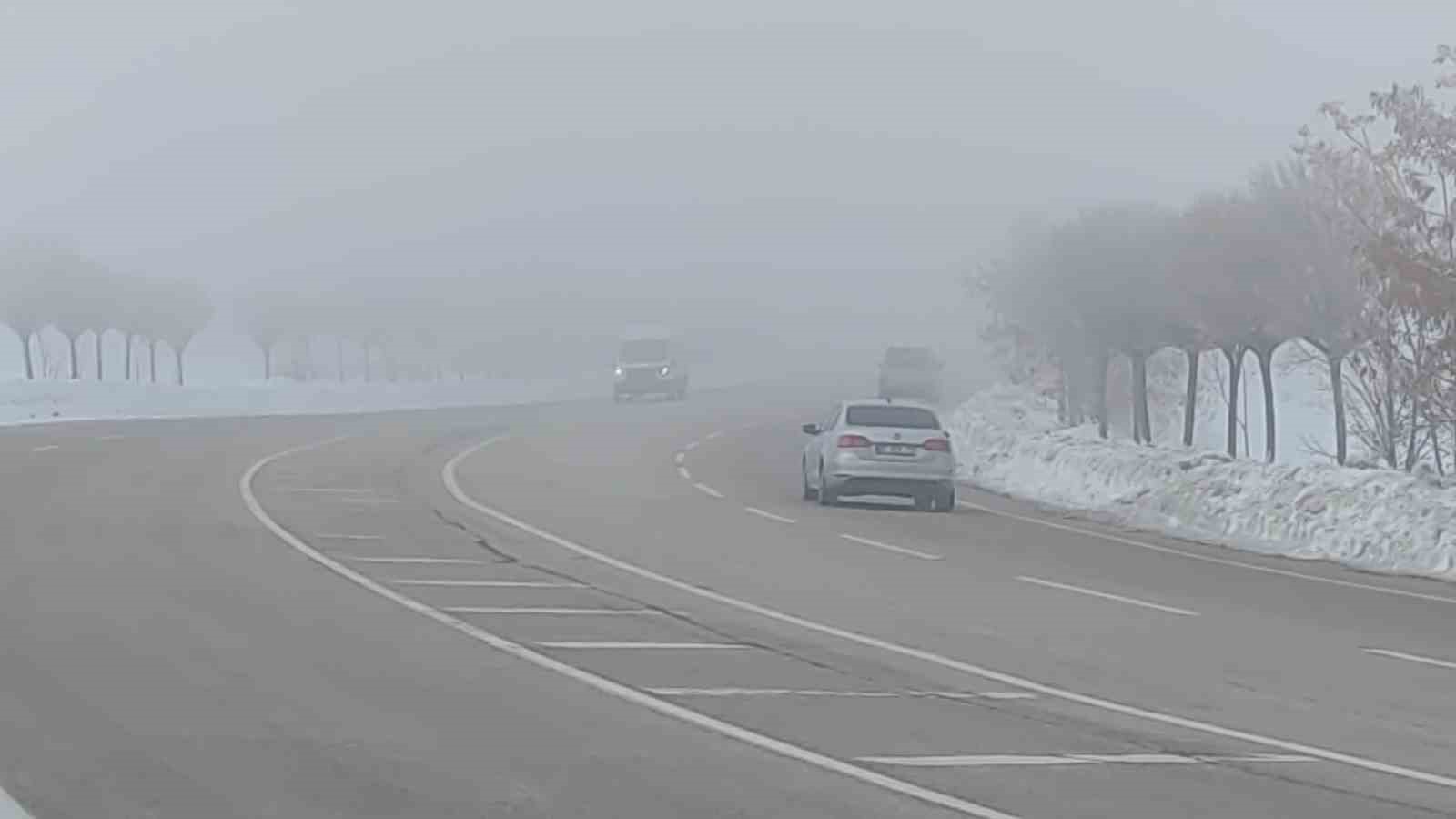 Van’da sis ulaşımı olumsuz etkiledi
