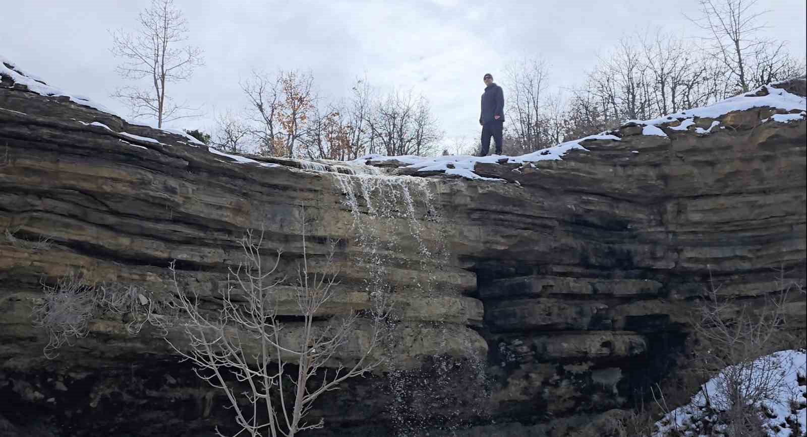 Yağmur ve kar, Harput’ta doğal şelaleler oluşturdu
