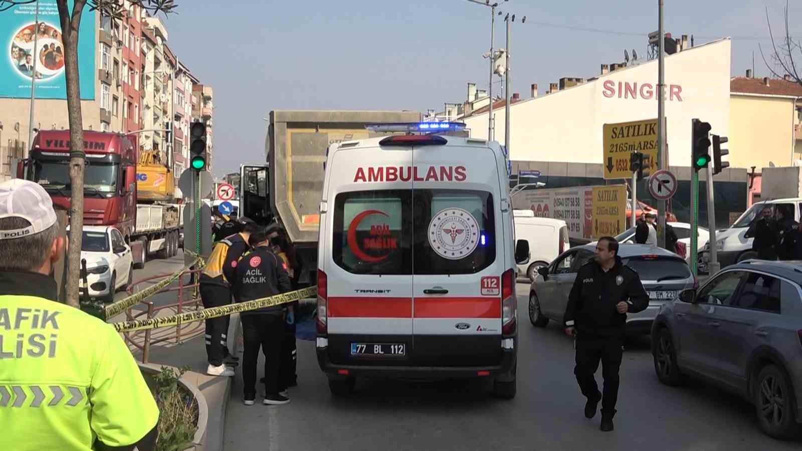 Yalova’da kamyonun ezdiği yaşlı adam hayatını kaybetti
