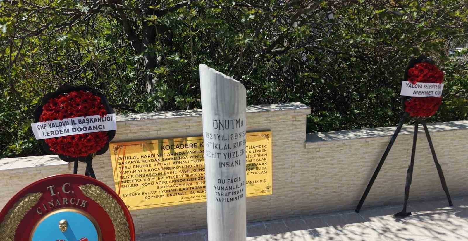 Yalova’da Kocadere şehitleri anıldı
