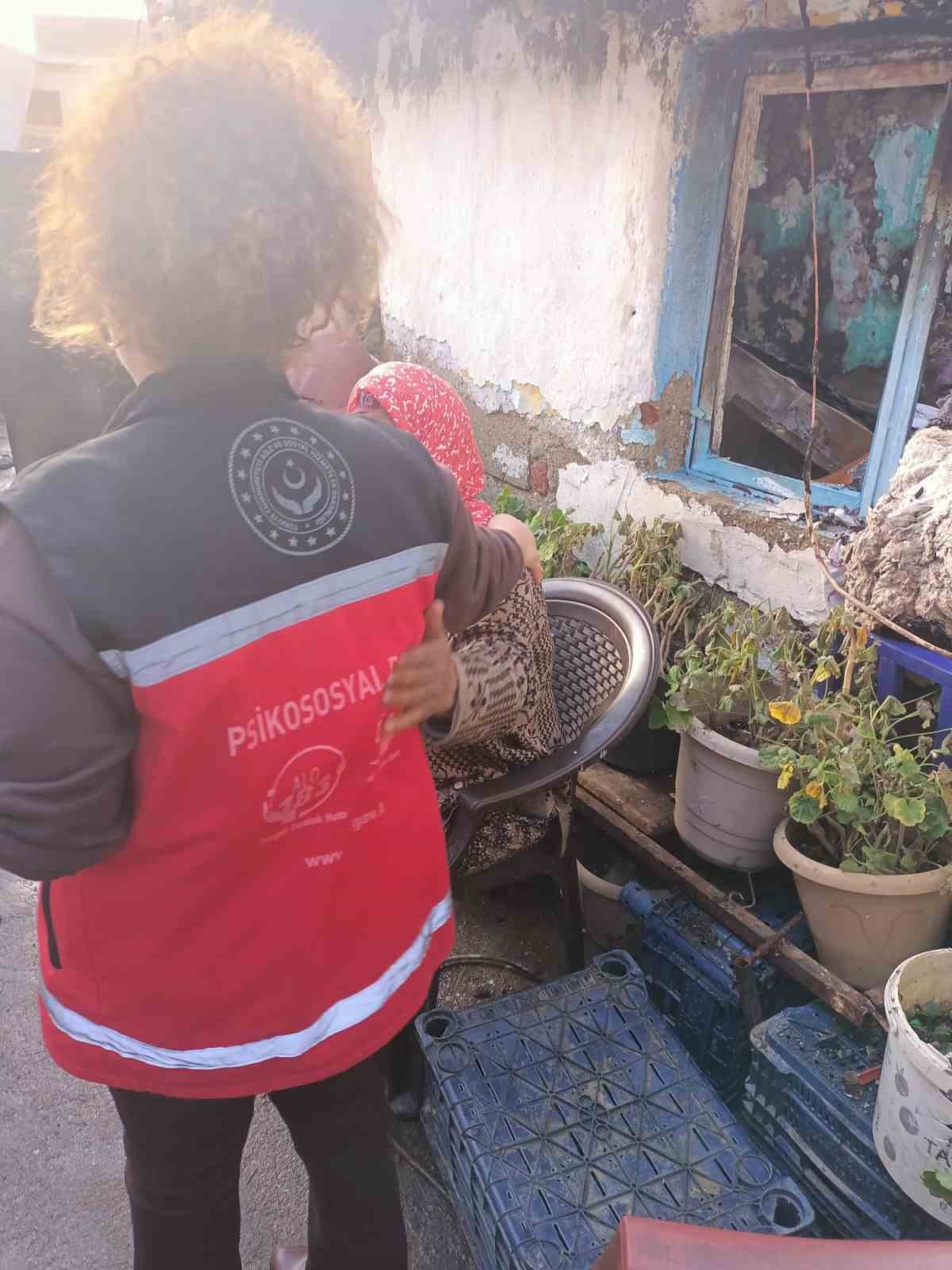 Yangın mağduru aileye barınma ve sosyal destek
