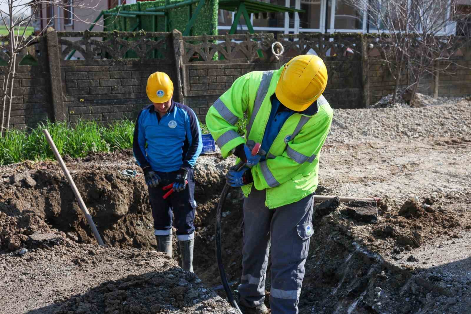 Yenilenen 6 bin 400 metrelik hat sayesinde su kayıpları son buldu
