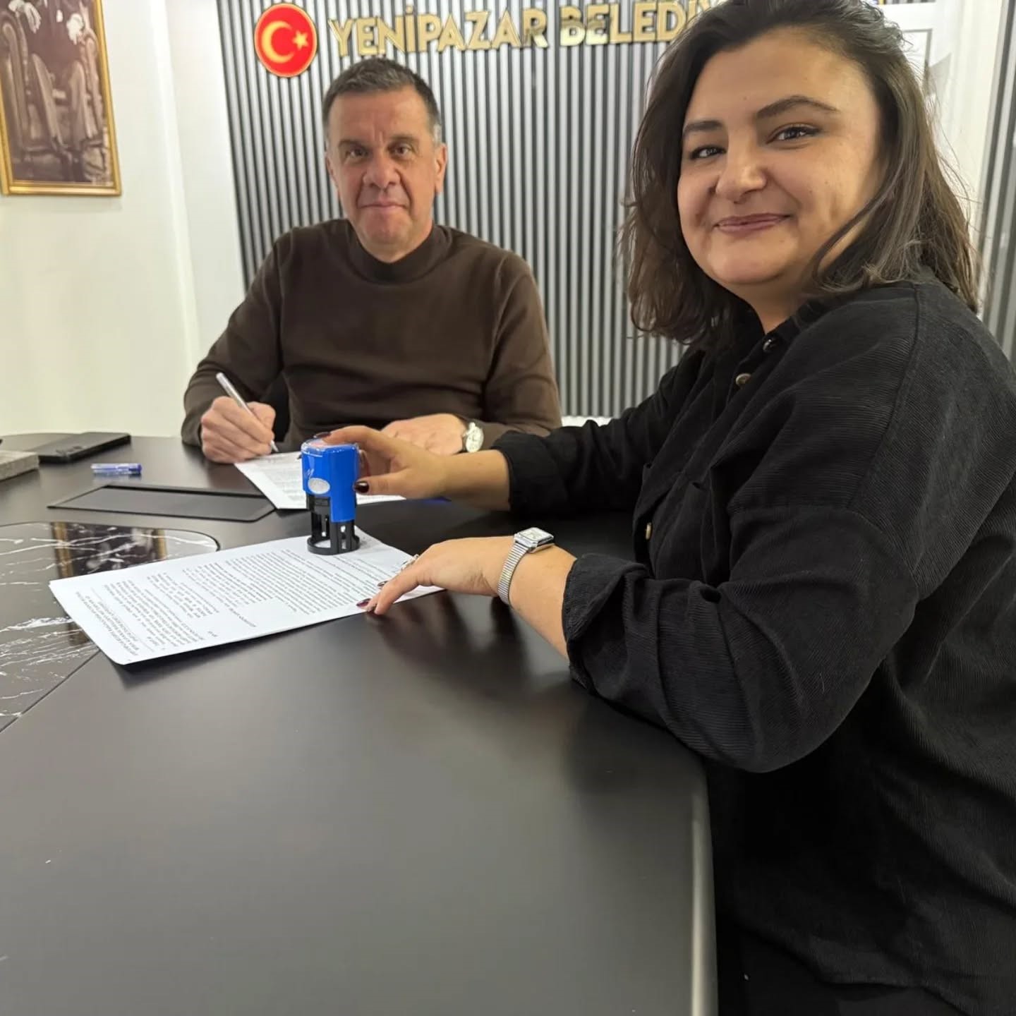Yenipazar’da kent estetiği için imzalar atıldı
