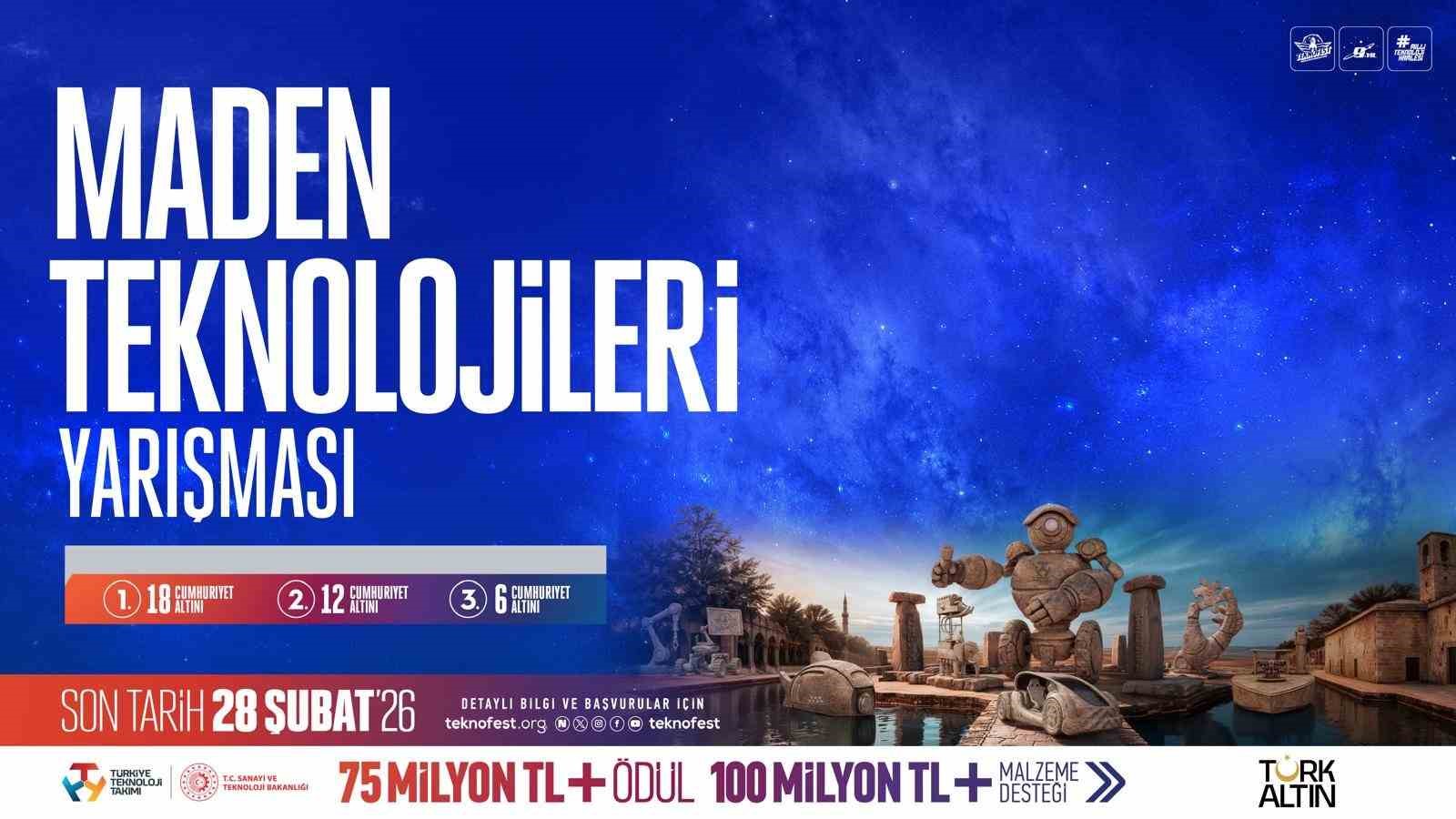 Yer altından geleceğe: TEKNOFEST 2026’da yeni bir yarışma
Yer altından geleceğe: TEKNOFEST 2026’da yeni bir yarışma