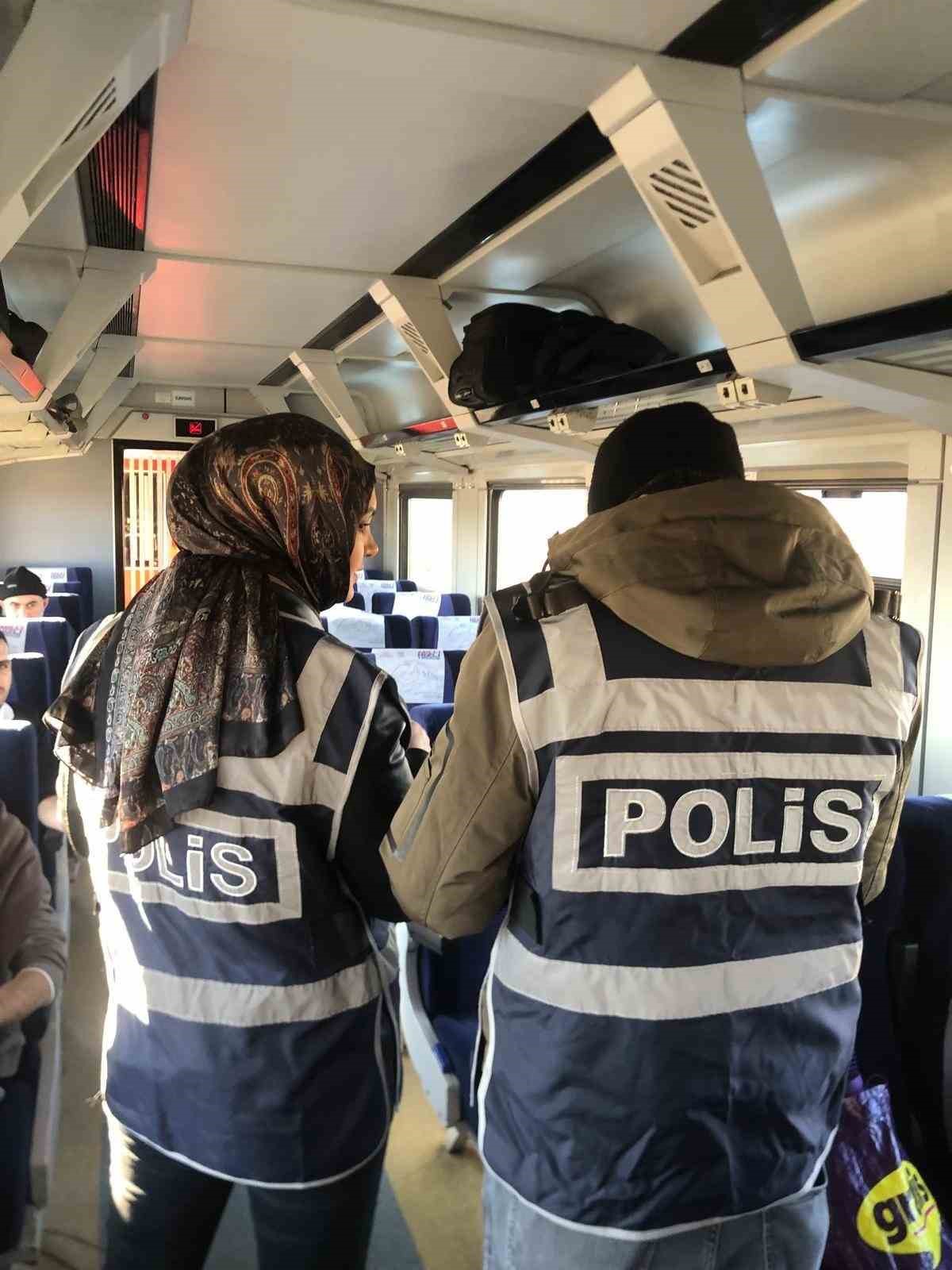 Yerköy’den geçen Güney Ekspres treninde polis denetimi
