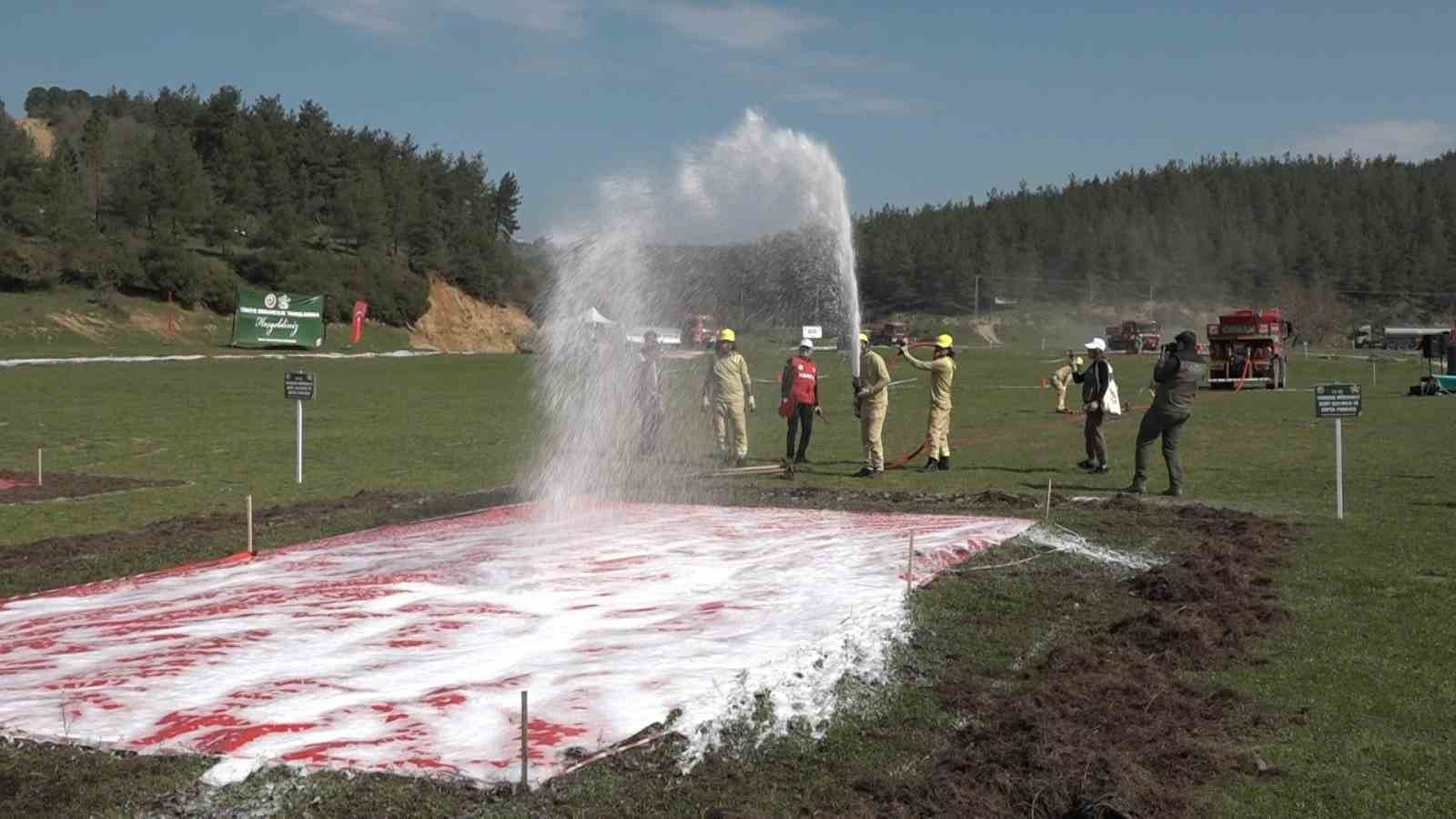 Yeşil vatan neferleri, bu sefer söndürmek için değil yarışmak için ter döktü
