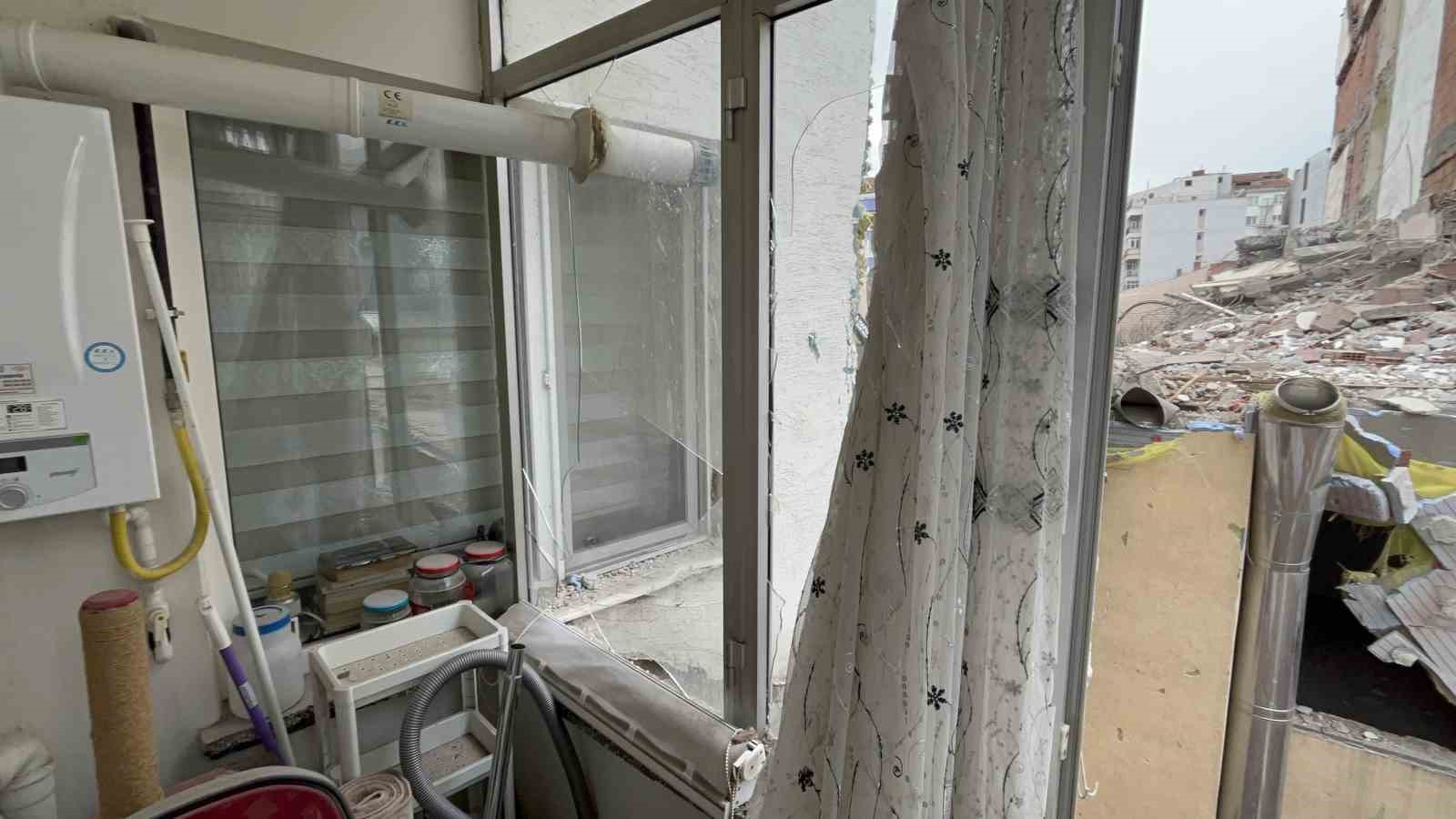 Yıkılmaya çalışılan bina sebebi ile zarar görenler artıyor
