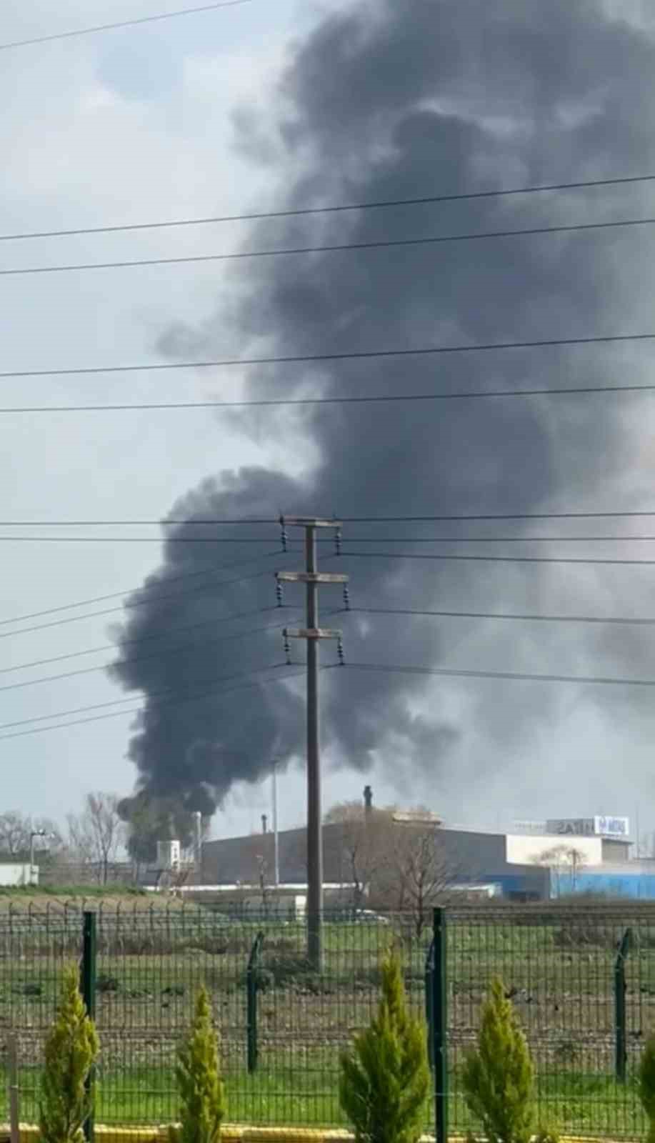 Yıldız Entegre fabrikasında korkutan yangın
