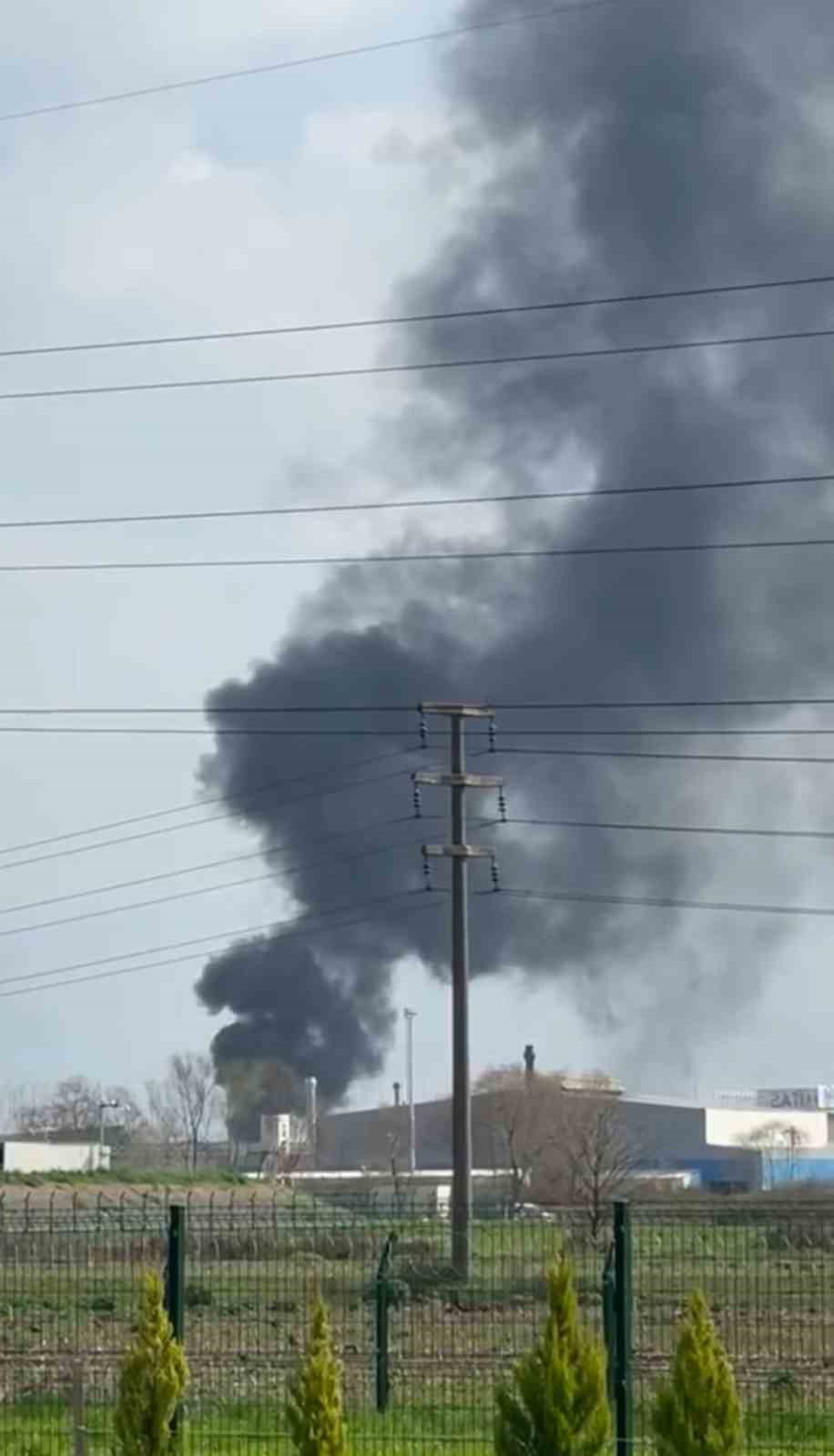 Yıldız Entegre fabrikasında korkutan yangın
