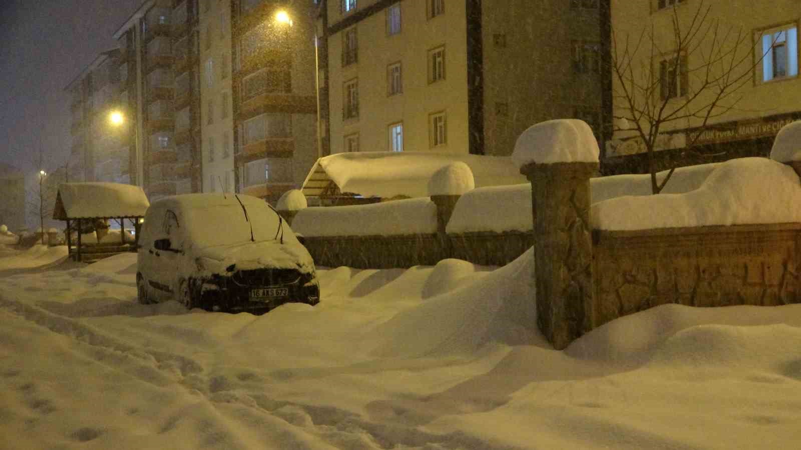 Yoğun kar ve tipi Bitlis’te hayatı olumsuz etkiledi
