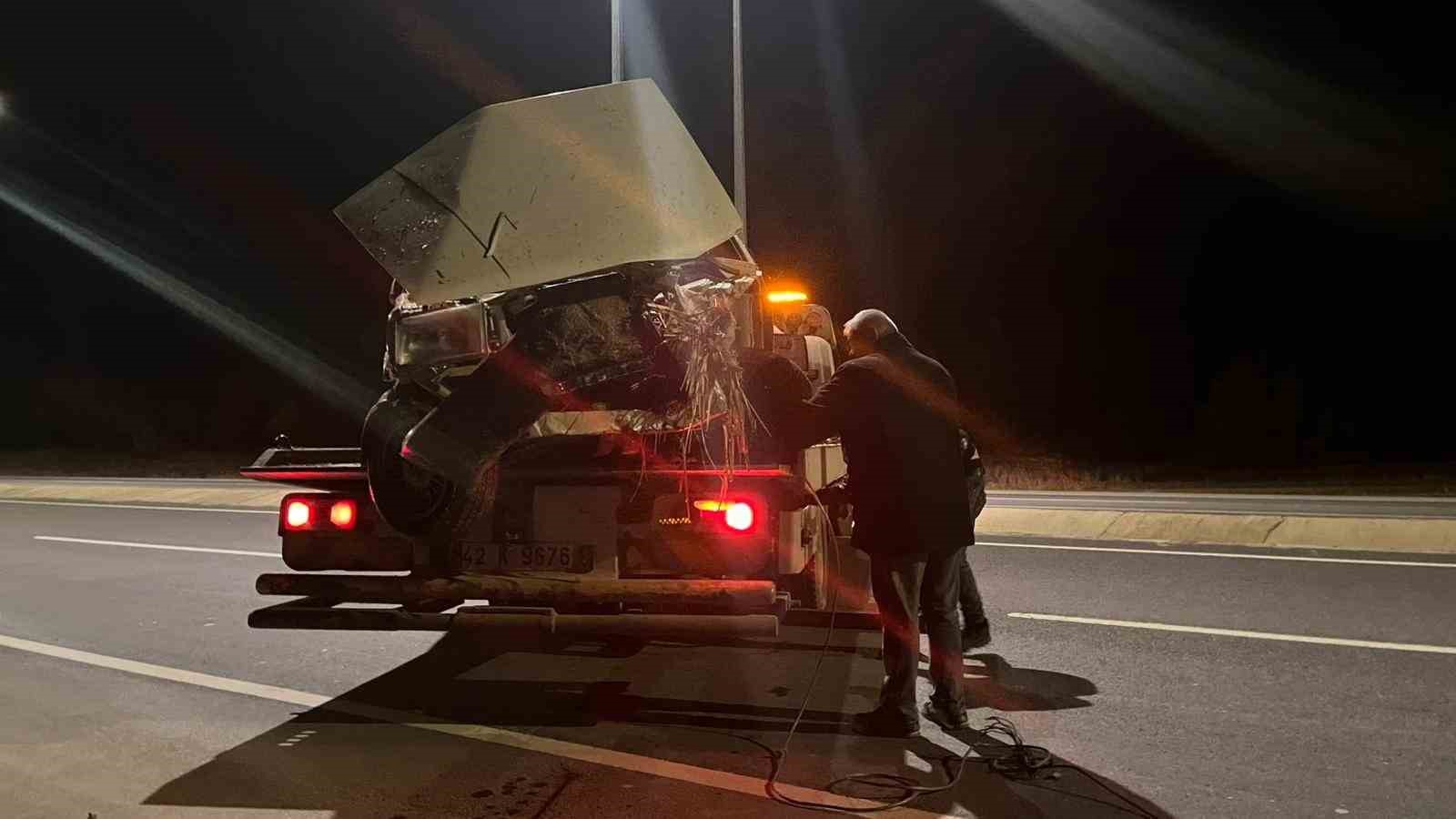 Yola fırlayan domuza çarpan otomobil sürücüsü hayatını kaybetti
