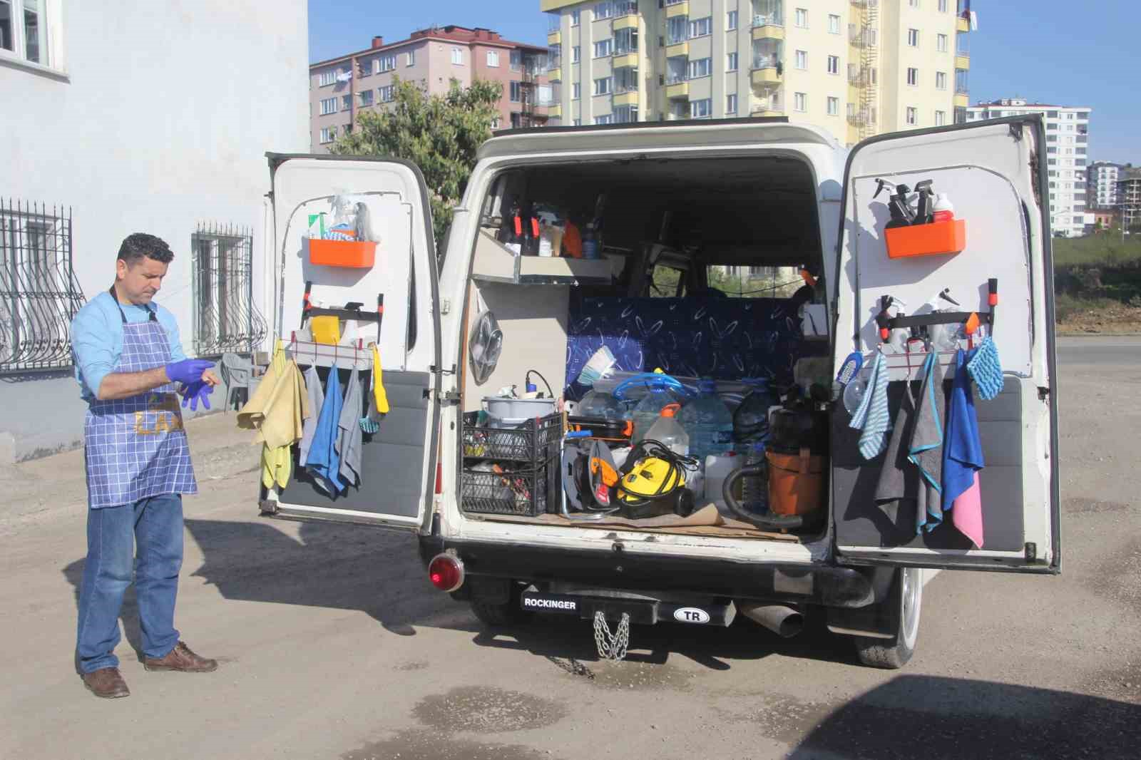 Yöneticiliği bıraktı, küresel ısınmaya karşı ’mobil ve susuz’ araç yıkama başlattı
