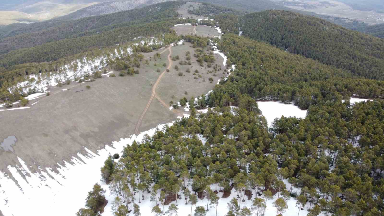 Yozgat’ın yükseklerinde kış ve bahar bir arada yaşanıyor
