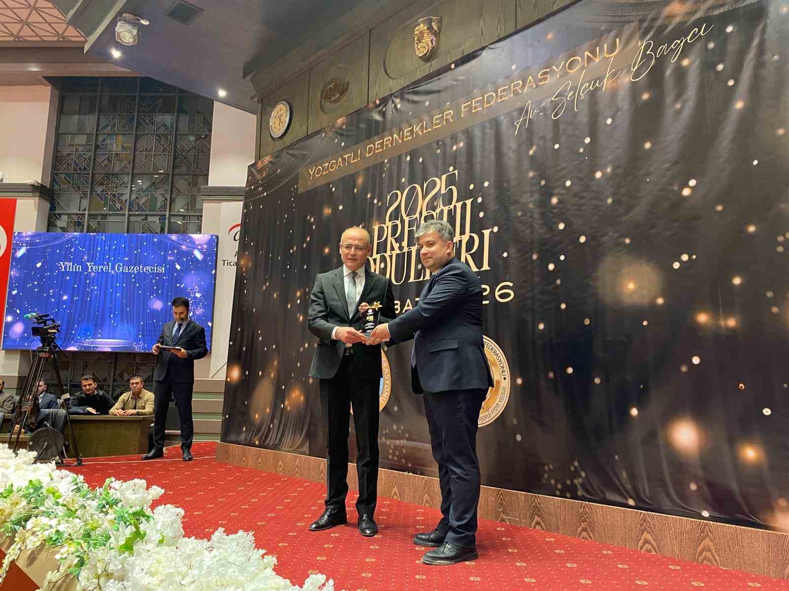 Yozgatlı Dernekler Federasyonu 2025 Prestij Ödülleri sahiplerini buldu
