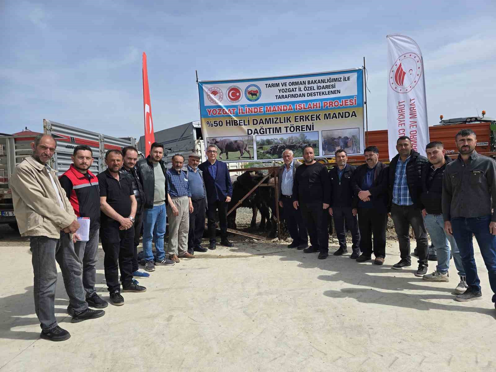Yozgat’ta 20 manda üreticilere teslim edildi
