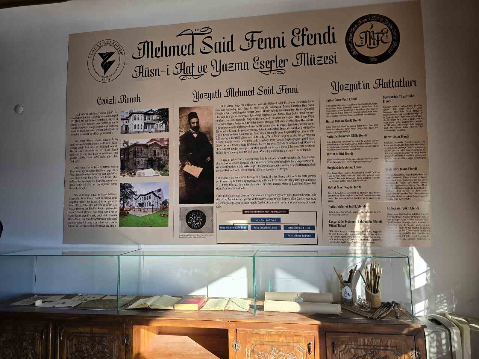 Yozgat’ta Fenni Efendi Müzesi açıldı
