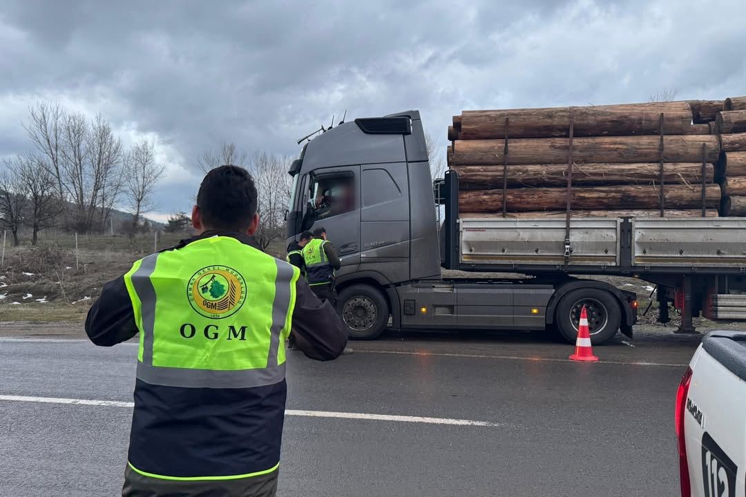 Yüklü araçlar tek tek kontrol edildi
