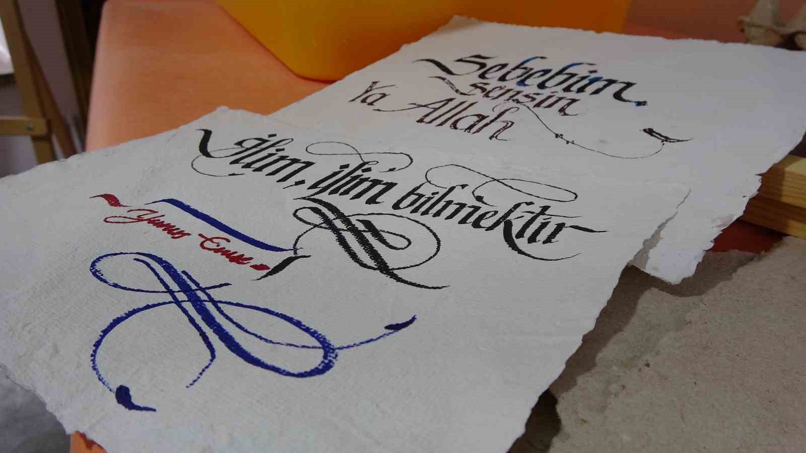 Yumurta kolilerinden el yapımı kağıt üretiyorlar
