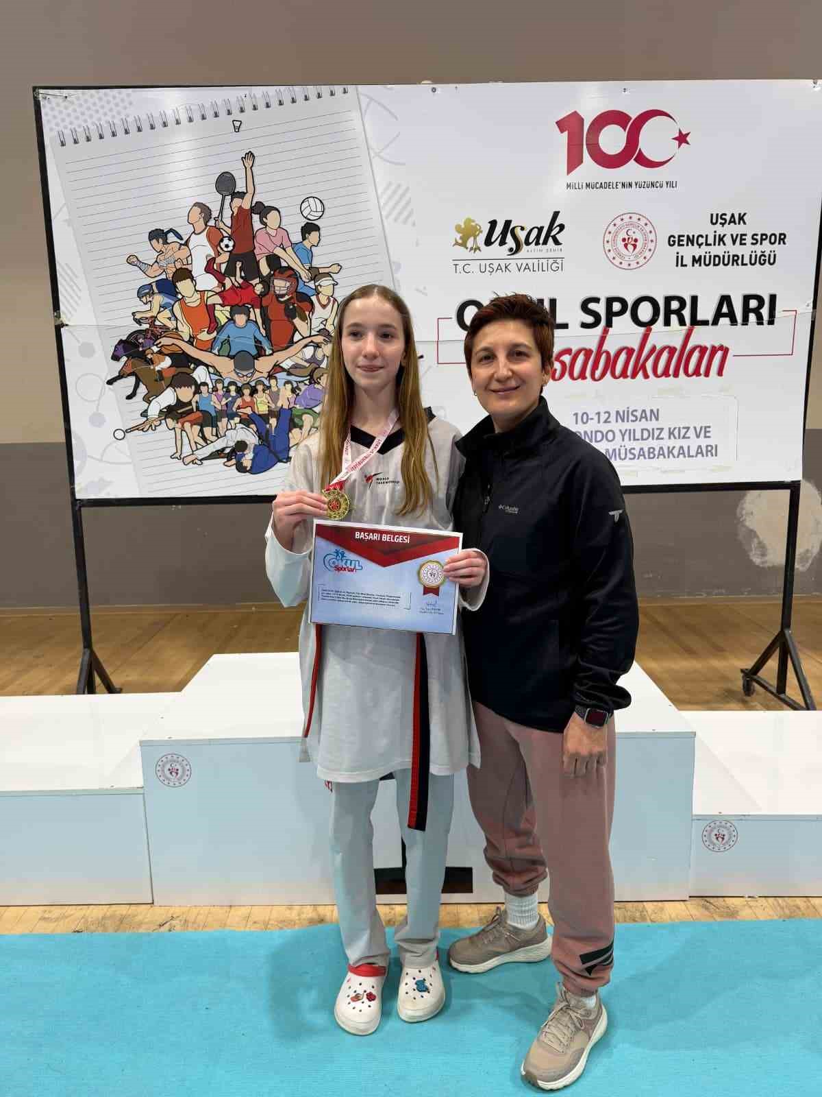 Yunusemreli Meyra’dan altın madalya
