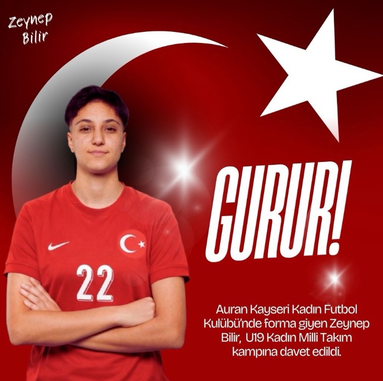 Zeynep Bilir, U-19 Kadın Milli takımına davet edildi
