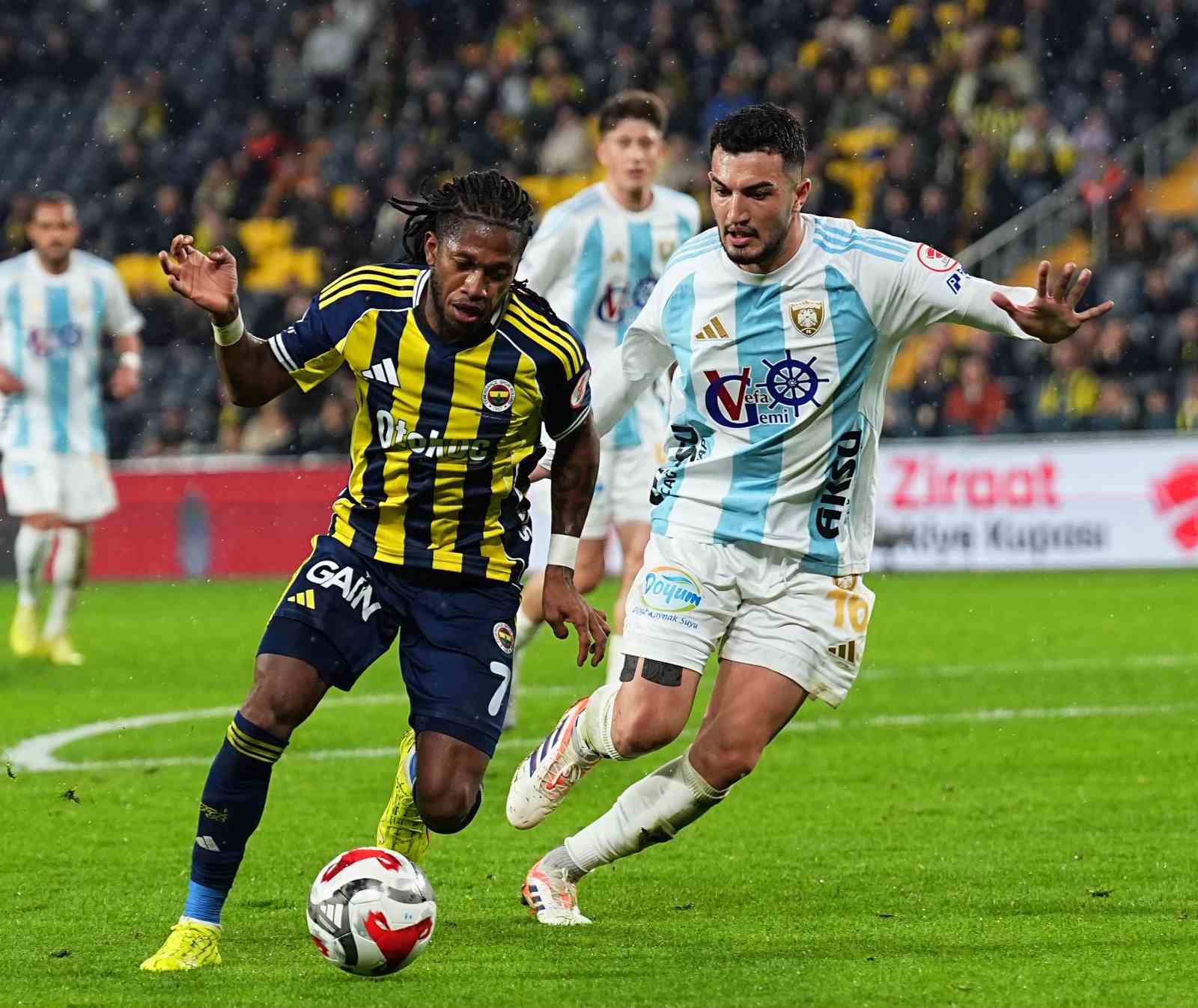 Ziraat Türkiye Kupası: Fenerbahçe: 3 - Erzurumspor FK: 1 (Maç sonucu)
