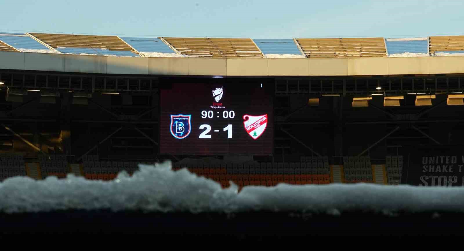 Ziraat Türkiye Kupası: Rams Başakşehir: 2 - Boluspor: 1 (Maç sonucu)
