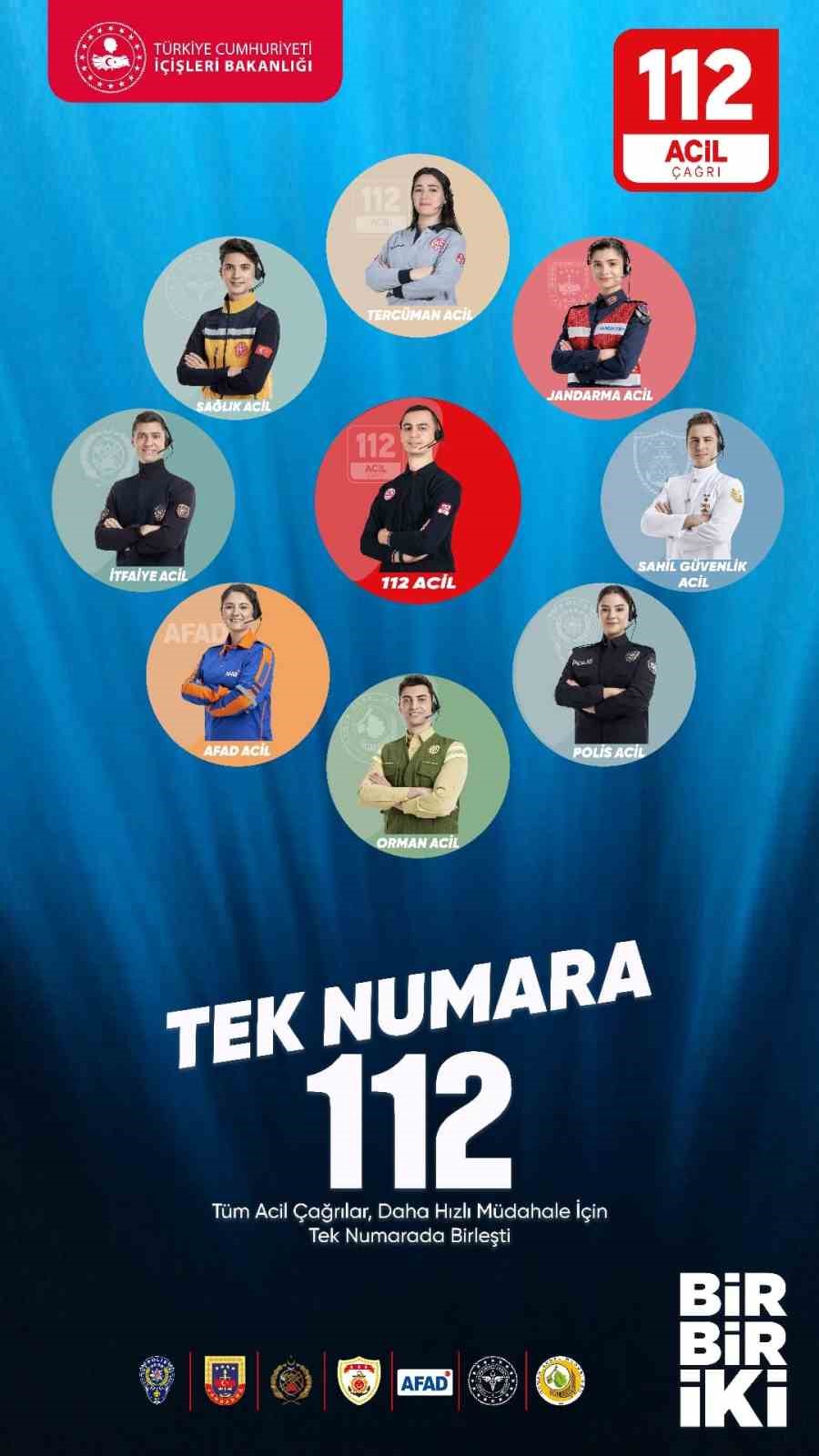 Zonguldak’ta 112’ye bir yılda 541 bin çağrı geldi
