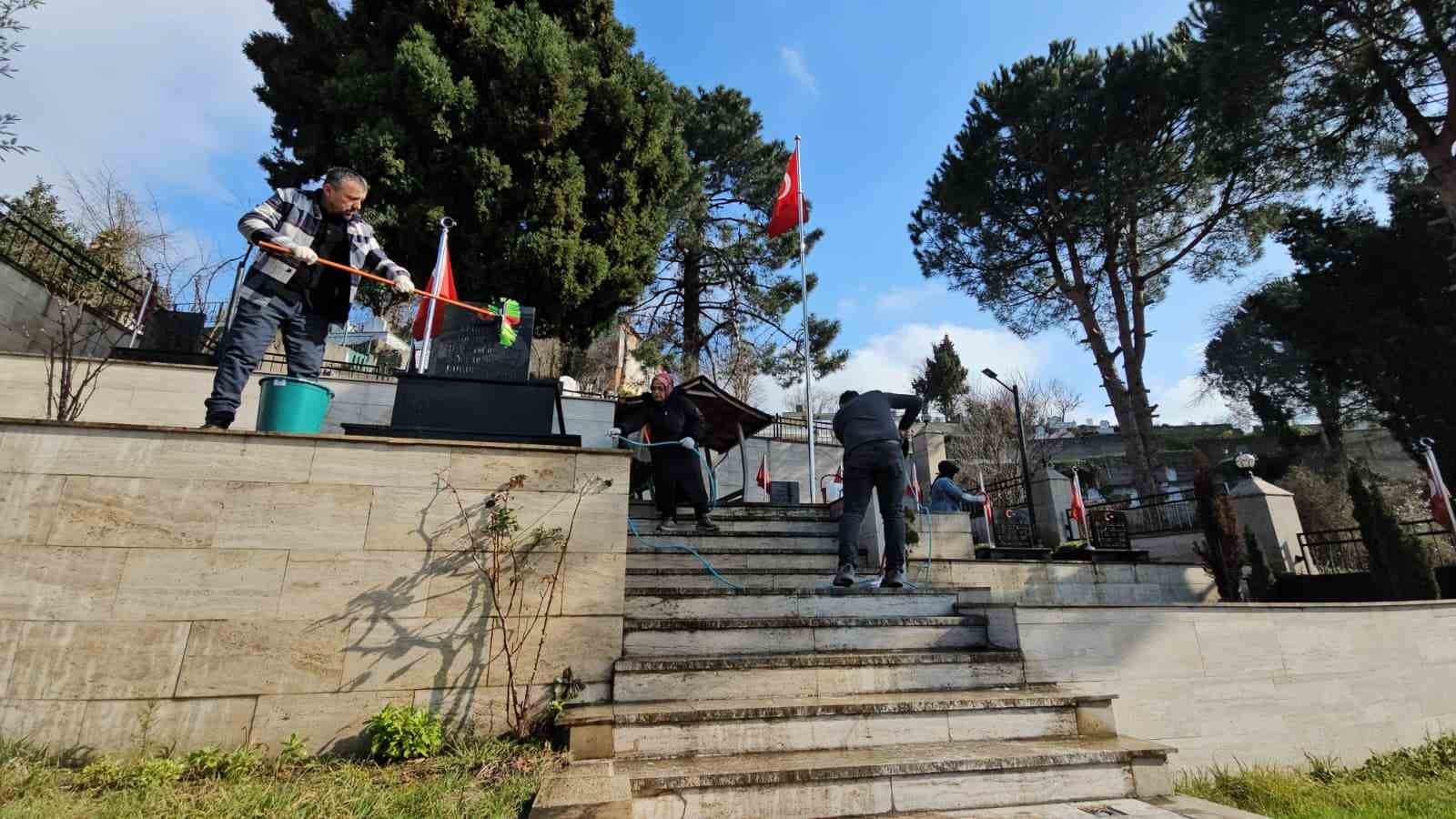 Zonguldak’ta şehitliklerde bakım ve temizlik seferberliği
