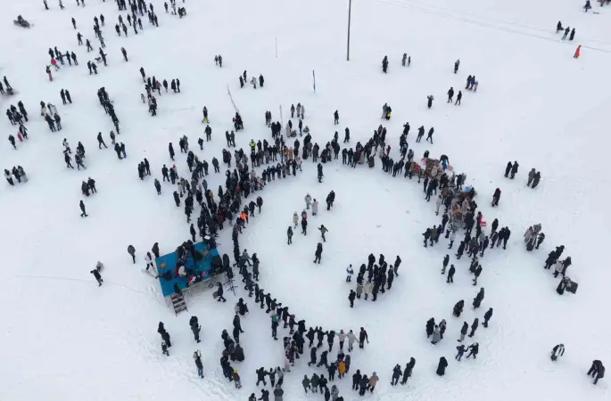2 bin 400 rakımlı Aydıntepe Yaylası’nda kış festivali coşkusu
