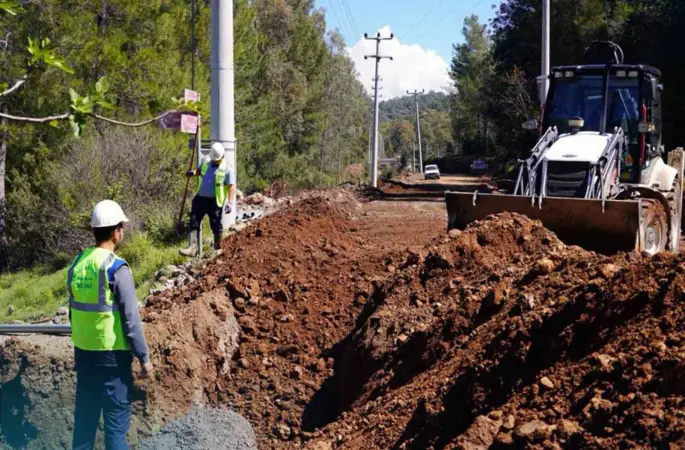 3 bin 800 metrelik su isale hattı yenilendi
