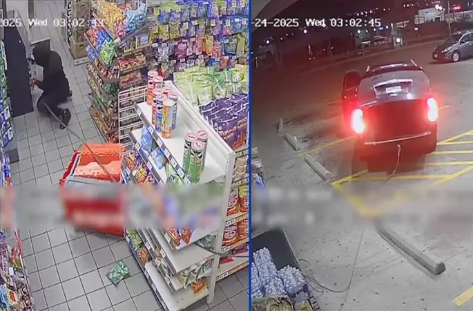 ABD'de hırsızlık zanlıları Noel arifesinde araçlarına bağladıkları ATM'yi yerinden söküp çalmaya çalıştı